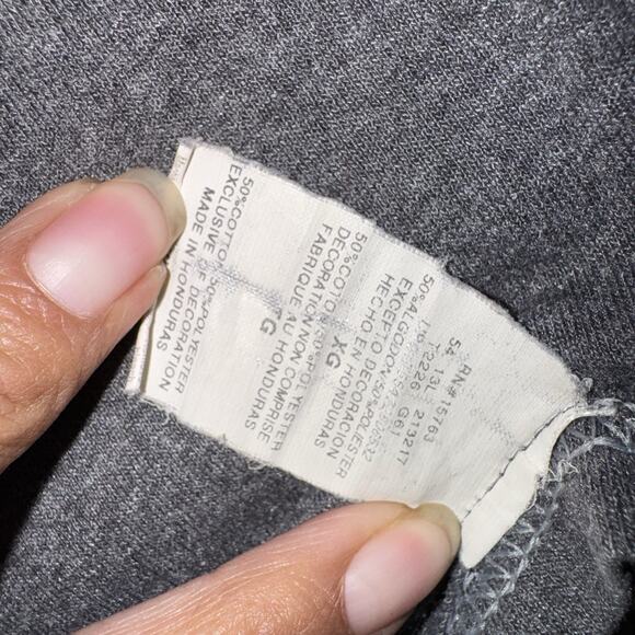 Champion Authentic Men's XL Classic Gray Blank T-Shirt Short Sleeve Crew - Picture 2 of 6